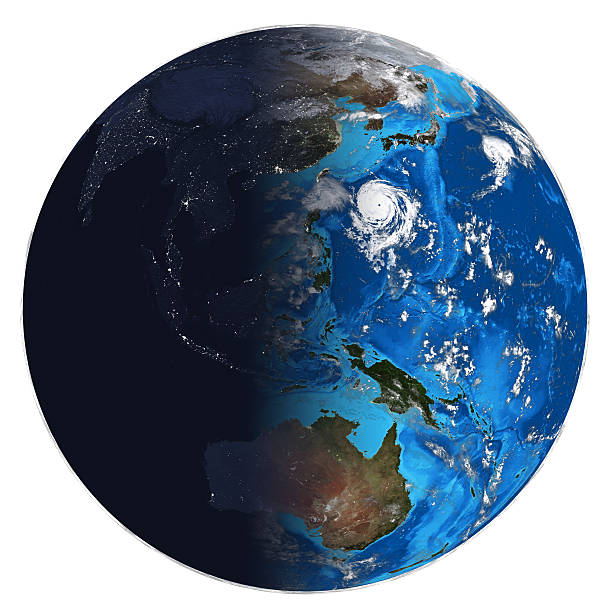 istock Photorealistic Earth. Day and night 478800791