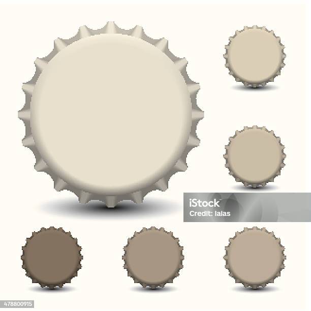 Bottle Caps Vector Isolated On White Background Stock Illustration - Download Image Now - Bottle Cap, Beer - Alcohol, Beer Bottle