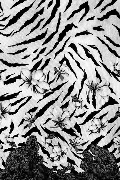 istock texture of print fabric striped leopard and flower for backgroun 478801330