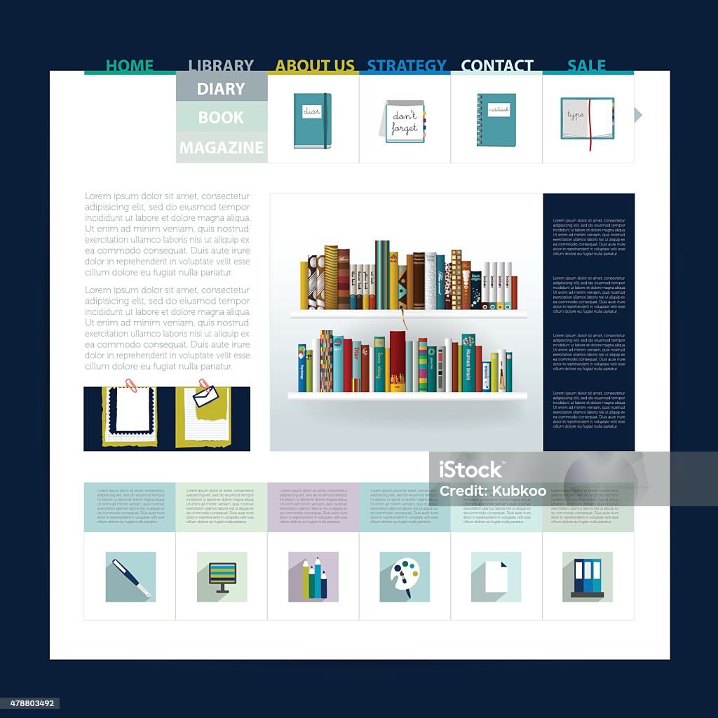 Modelo Layout Web Vetores de Modelo De Design Do Site Layout De Página Da Web Vetor e ...