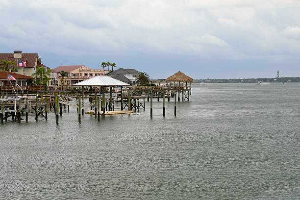 istock Docks on the Bay in a Florida Town - A 478803868
