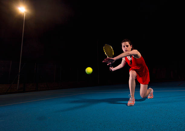 Female tennis player stock photo