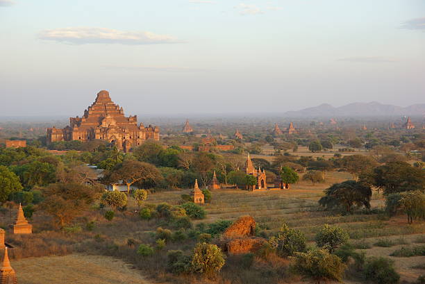 Ancient temples in Bagan, Myanmar stock photo