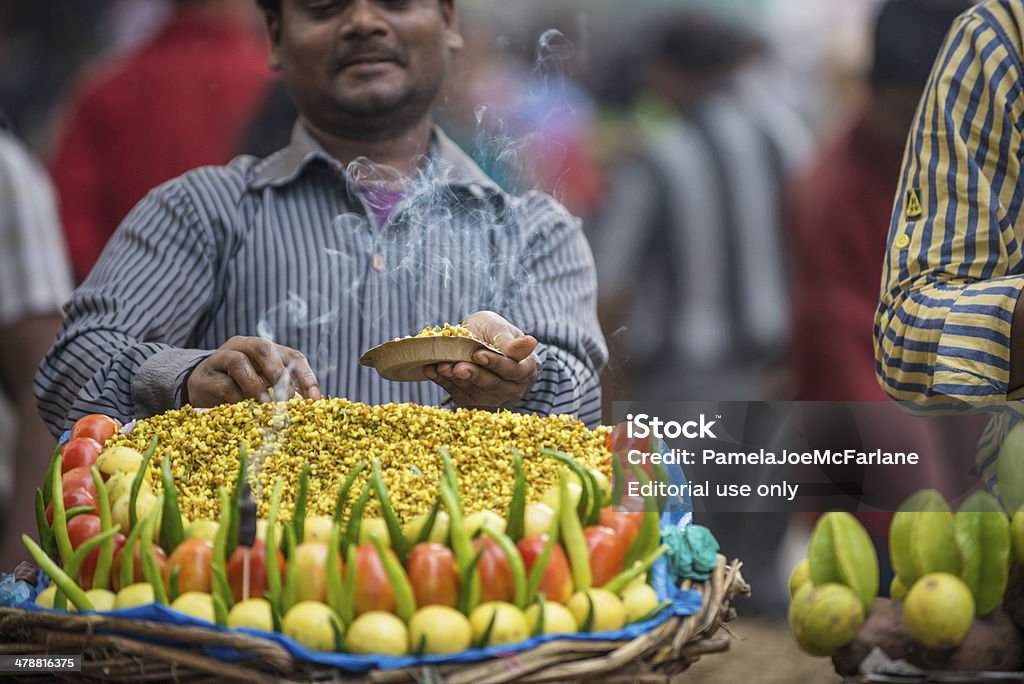 Vendeurs de nourriture de rue fait Chaat - Photo de Chaat libre de droits