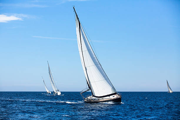 istock Sailing ship yachts. Sailing regatta. Luxury yachts. 478817228