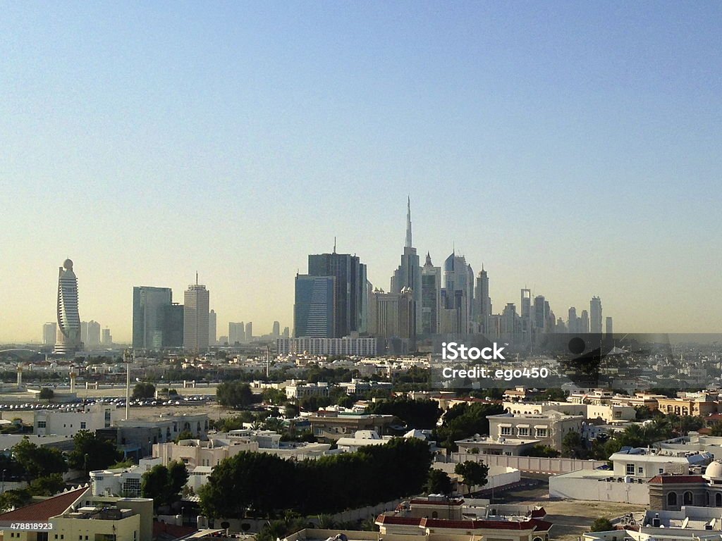 Dubai Downtown District, UAE Dubai Downtown District skyline, United Arab Emirates Architecture Stock Photo