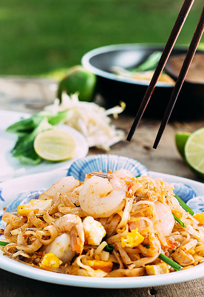 istock Padthai Thai noodle style on wooden background 478820746
