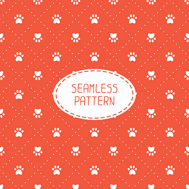 Seamless Pattern Animal Footprints Cat Dog Wrapping Paper Paw Prints Stock  Illustration - Download Image Now - iStock