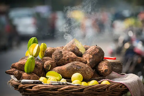Photo of Sweet Potato and Starfruit Chaat Ingredients