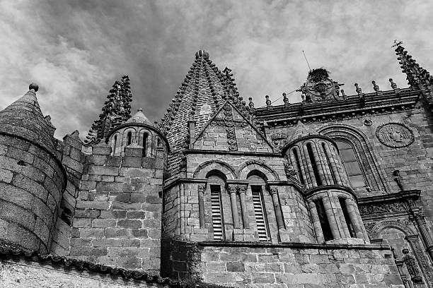 istock Cathedral of Plasencia  b/w 478826767