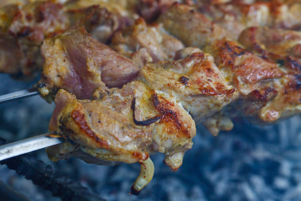 a Juicy delicious barbecue skewers