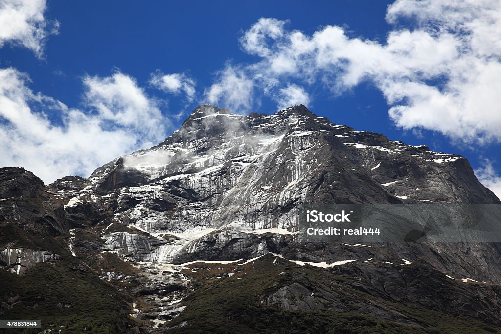 snowberg China Sichuan Four Girls Mountain  2015 Stock Photo