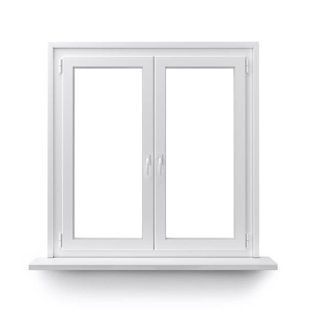 Window White window isolated on clean white background. window latch stock pictures, royalty-free photos & images