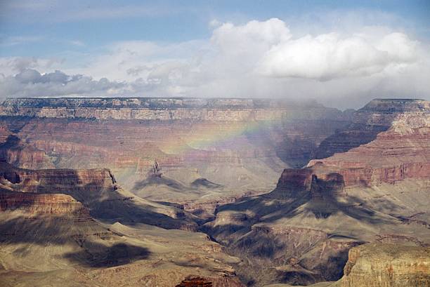Cтоковое фото Величественный Каньон, Аризона с rainbow