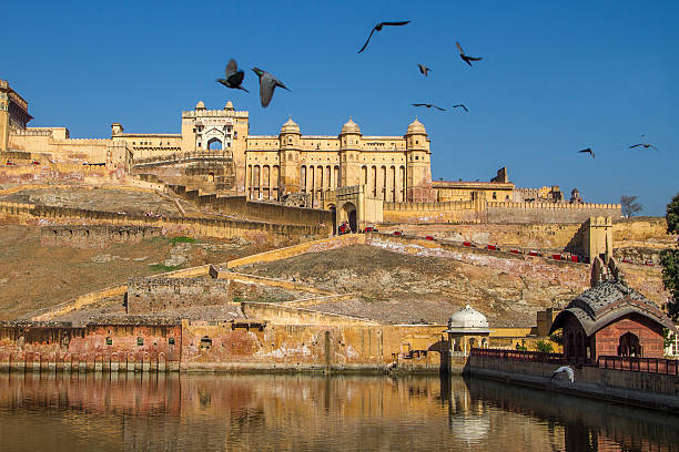 istock Birds flying over Amer Fort, Jaipur 478835112