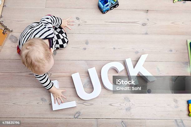 Lucky Kid Stock Photo - Download Image Now - 2015, Child, Children Only