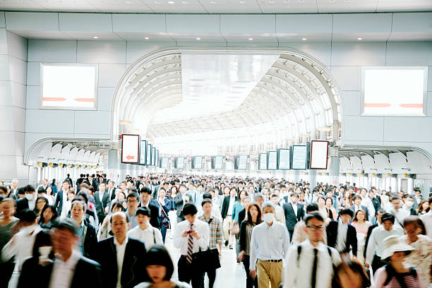 istock Crowded pedestrian walkway, business people, Tokyo 478835500