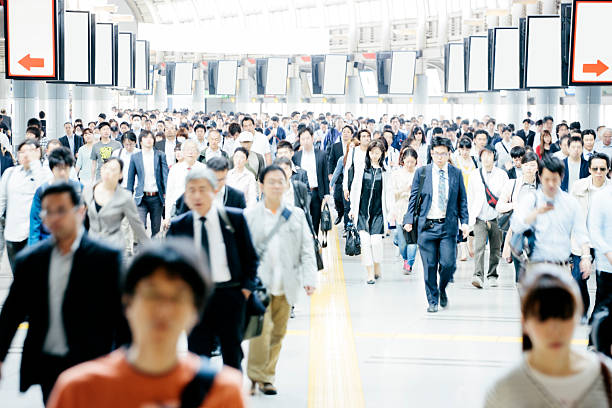 istock Crowded pedestrian walkway, business people, Tokyo 478835502