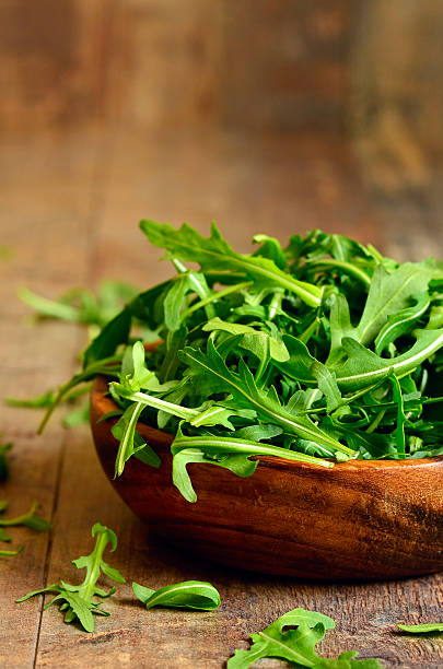 Arugula leaves.
