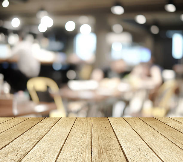 istock Perspective wood over blurred restaurant with bokeh background 478839282