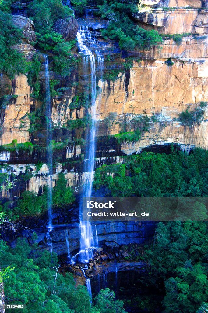 Blue Mountains National Park, Australia near Sydney Landscape and rock face in Blue Mountains, Australia near Sydney 2015 Stock Photo