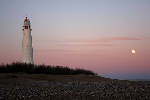 istock Moon and Lighthouse, La Paloma, Uruguay 478840257