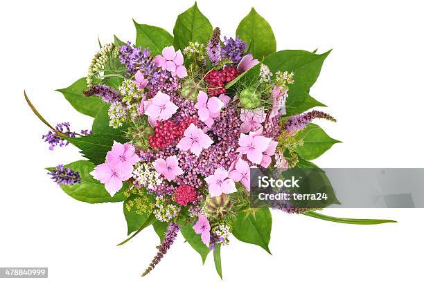 Bunch Of Flowers With Lavender And Hydrangea Stock Photo - Download Image Now - Arrangement, Beauty In Nature, Birthday