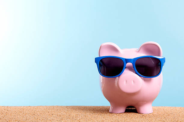 istock Piggy Bank on beach vacation 478842926