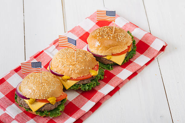 istock American beef burgers with cheese. 478843118