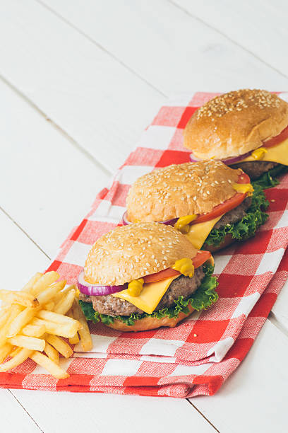 istock American beef burgers with cheese. 478843454