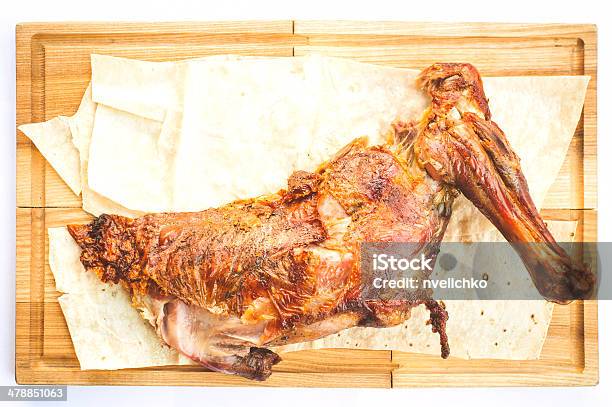 Gigot Na Placa De Madeira Com Árabe - Fotografias de stock e mais imagens de Almoço - Almoço, Animal, Assado