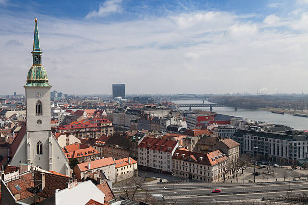istock Bratislava roof and medieval church 478852710