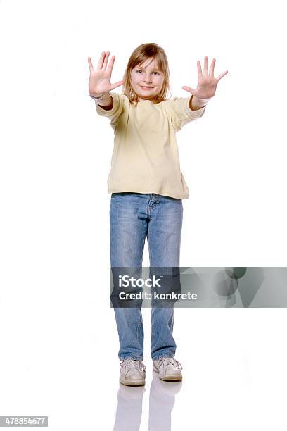 Stop Stock Photo - Download Image Now - Number 10, Arms Outstretched, Beauty