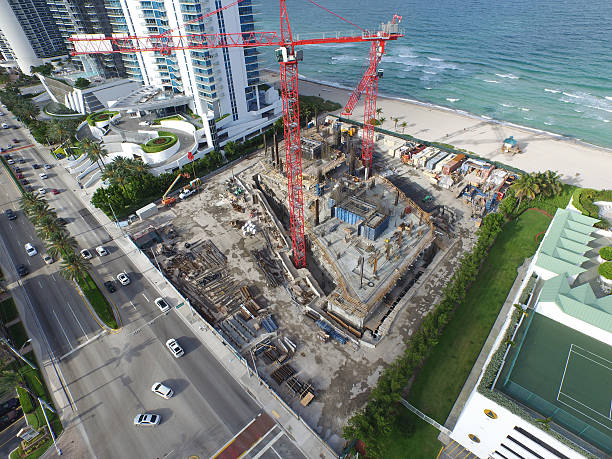 istock Aerial image of a construction site 478855622