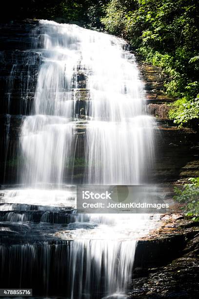 Waterfall In The Blue Ridge Mountains Stock Photo - Download Image Now - Tryon, North Carolina - US State, Stream - Body of Water