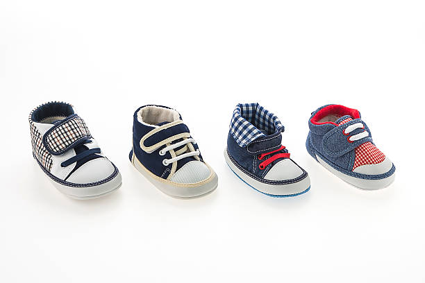 istock Baby boy shoes isolated 478858522