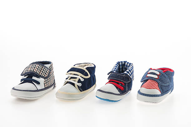 istock Baby boy shoes isolated 478858524