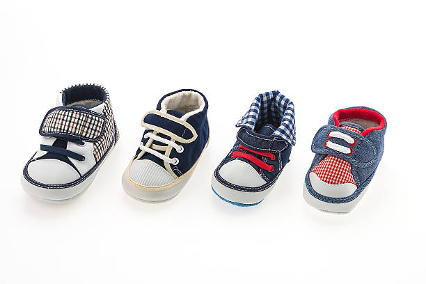 istock Baby boy shoes isolated 478858528
