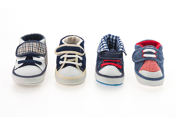 istock Baby boy shoes isolated 478858534