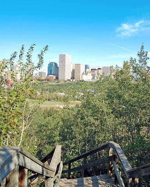 istock Edmonton Skyline and Valley Trail In The Summer 478859249
