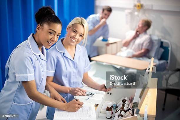 Hospital Dispensary Stock Photo - Download Image Now - Night Table, Nurse, Student