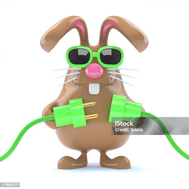 3d Easter Bunny Goes Green Stock Photo - Download Image Now - Animal, Animal  Whisker, Brown - iStock