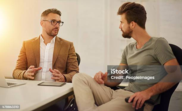 Having A Oneonone Stock Photo - Download Image Now - Business Meeting, Meeting, 2015