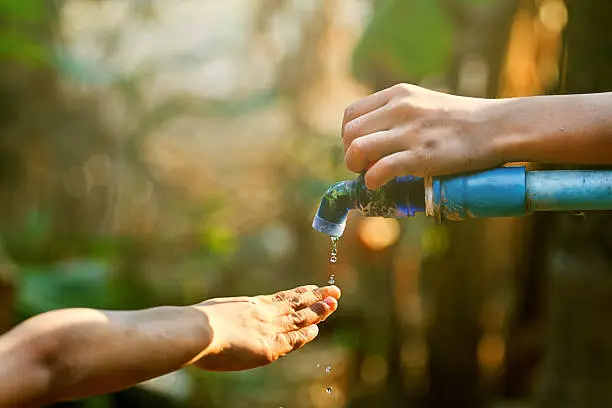 hand hold outdoor water tap with tube