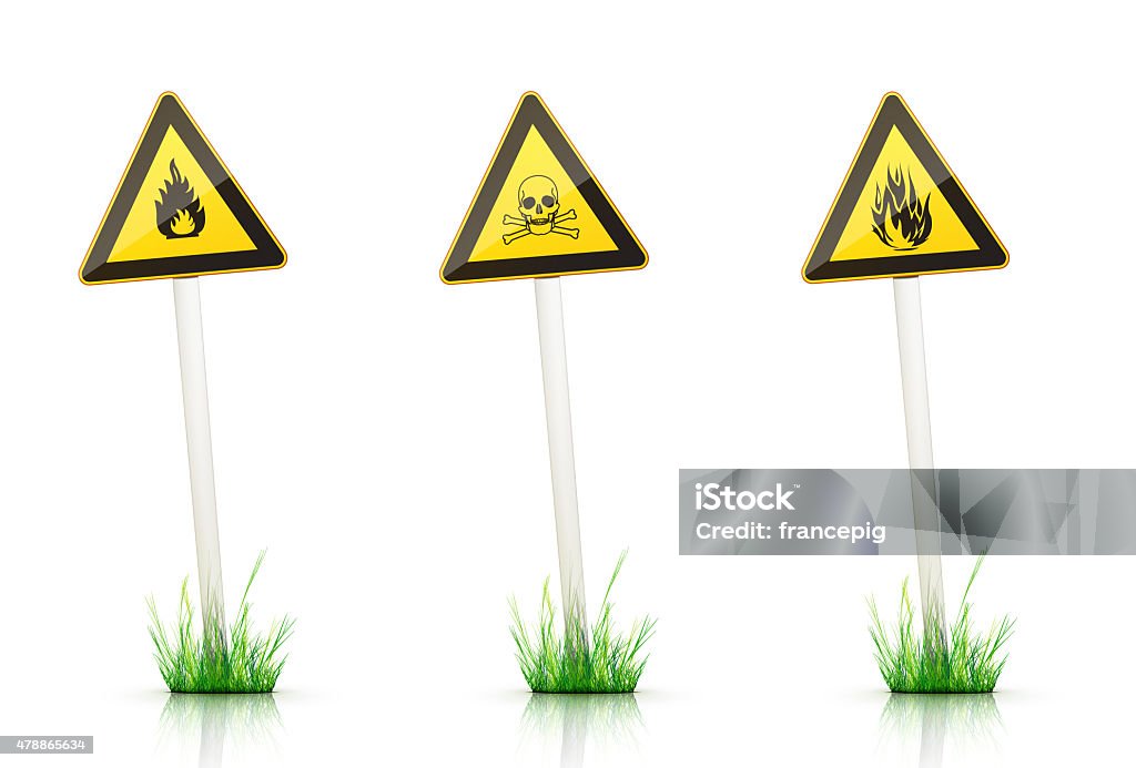 Sign â Warning Warning Sign on White Background. 2D Graphics 2015 Stock Photo