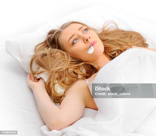 Sick Woman Stock Photo - Download Image Now - 20-29 Years, Adult, Adults Only