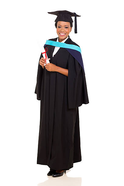 istock african female graduate isolated on white 478868404