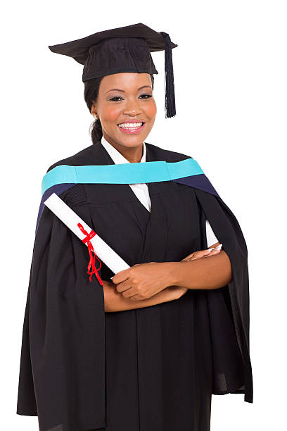 istock female african graduate isolated on white background 478868566