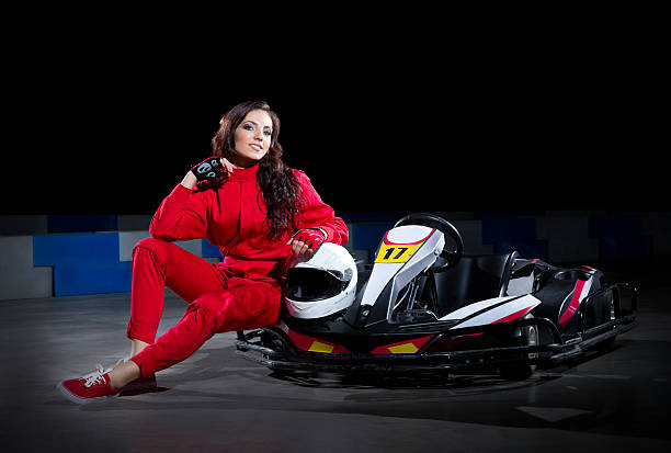 istock Young girl karting racer 478869424