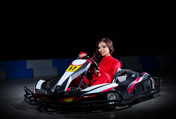 istock Young girl karting racer 478869442